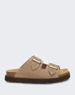 Dames Beatriz Slipper Dark Beige