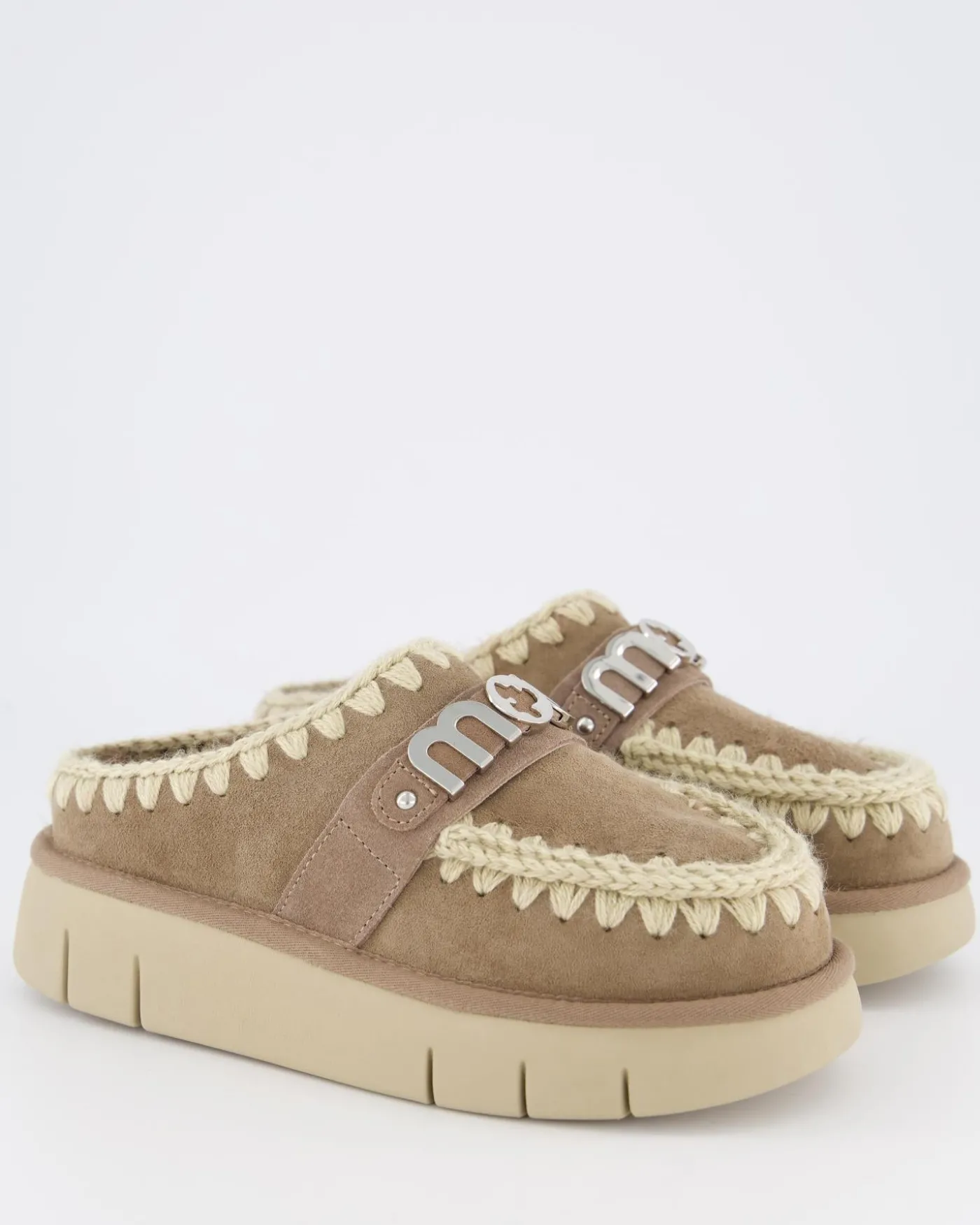 Dames Bounce Clog Logo Elephant Grey