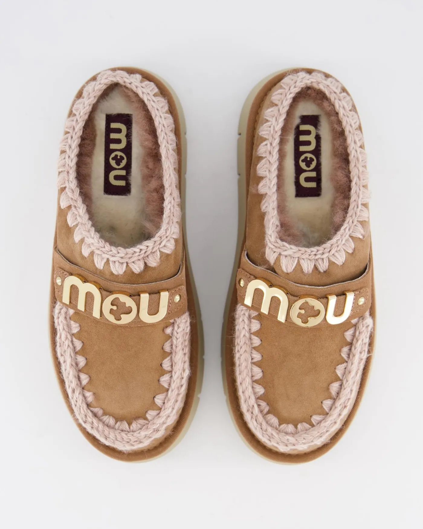Dames Bounce Clog Logo Pink Brown