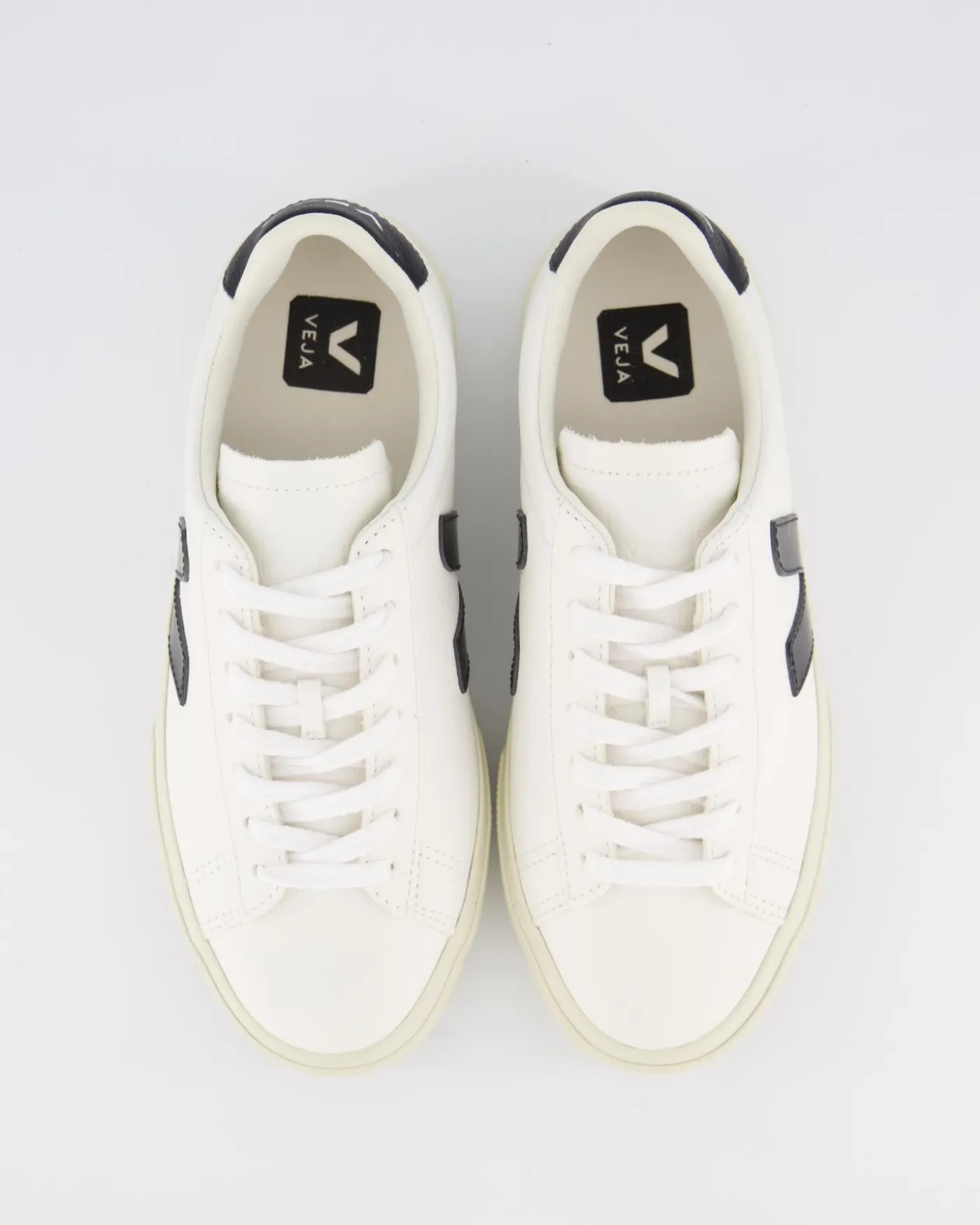 Dames Campo Sneaker Leer Wit/Zwart