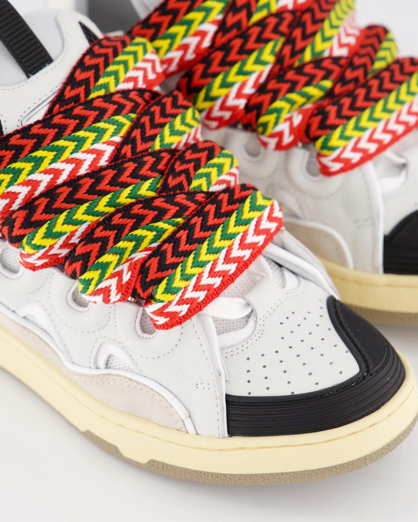 Dames Curb Sneakers Wit/Multi