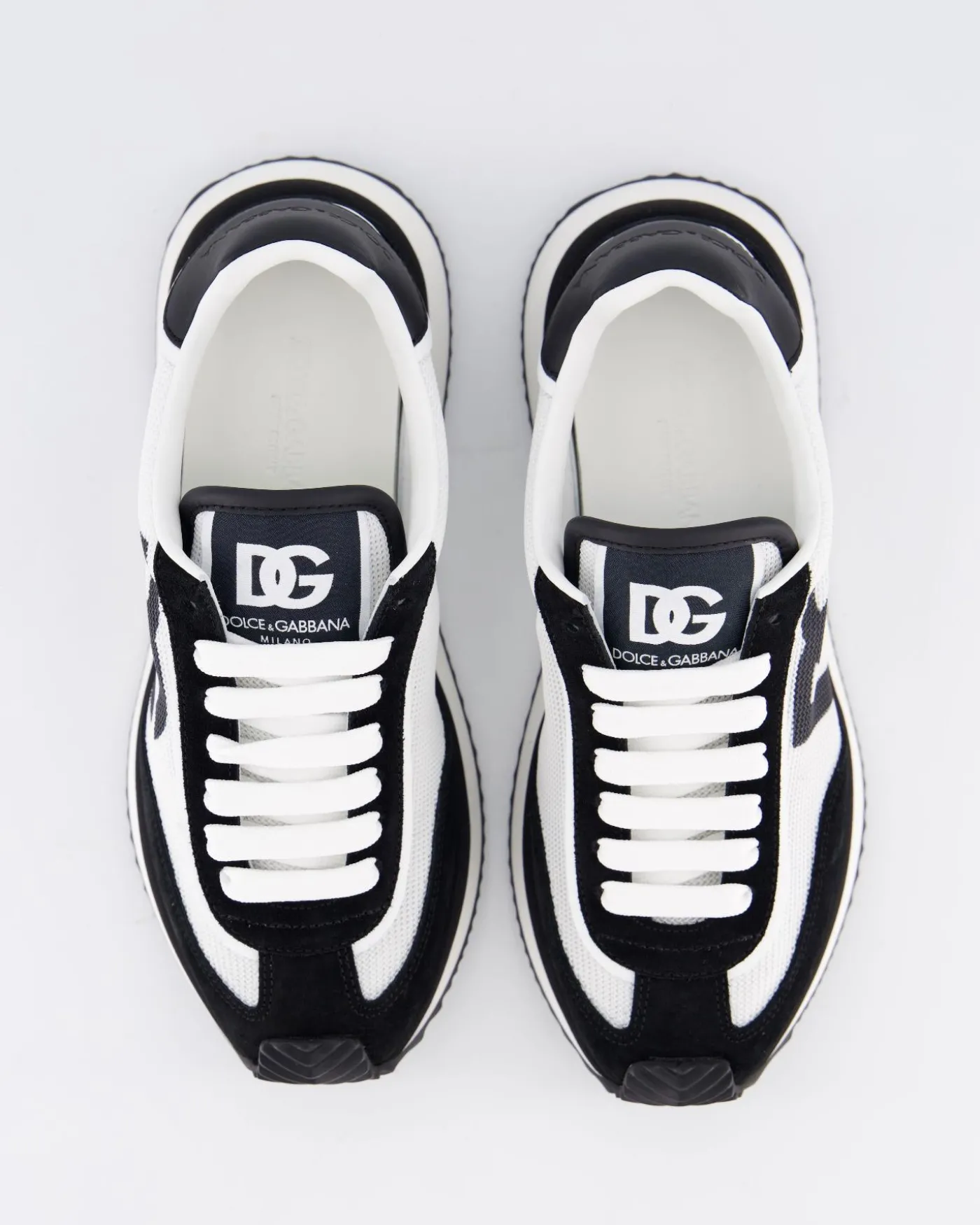 Dames Cushion Sneaker Wit/Zwart