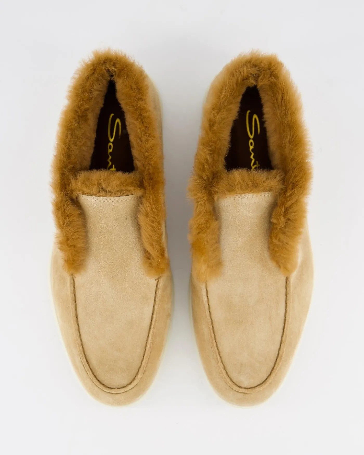 Dames Fortune Fur Loafer Beige
