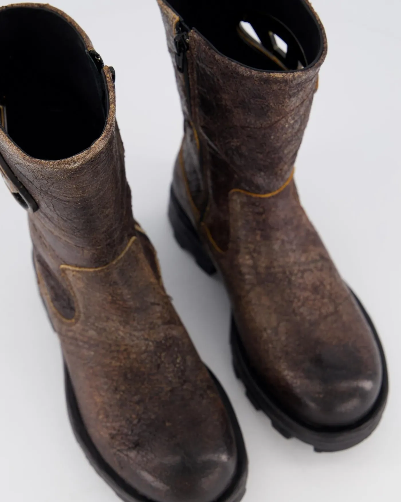 Dames Hammer Biker Boot Bruin