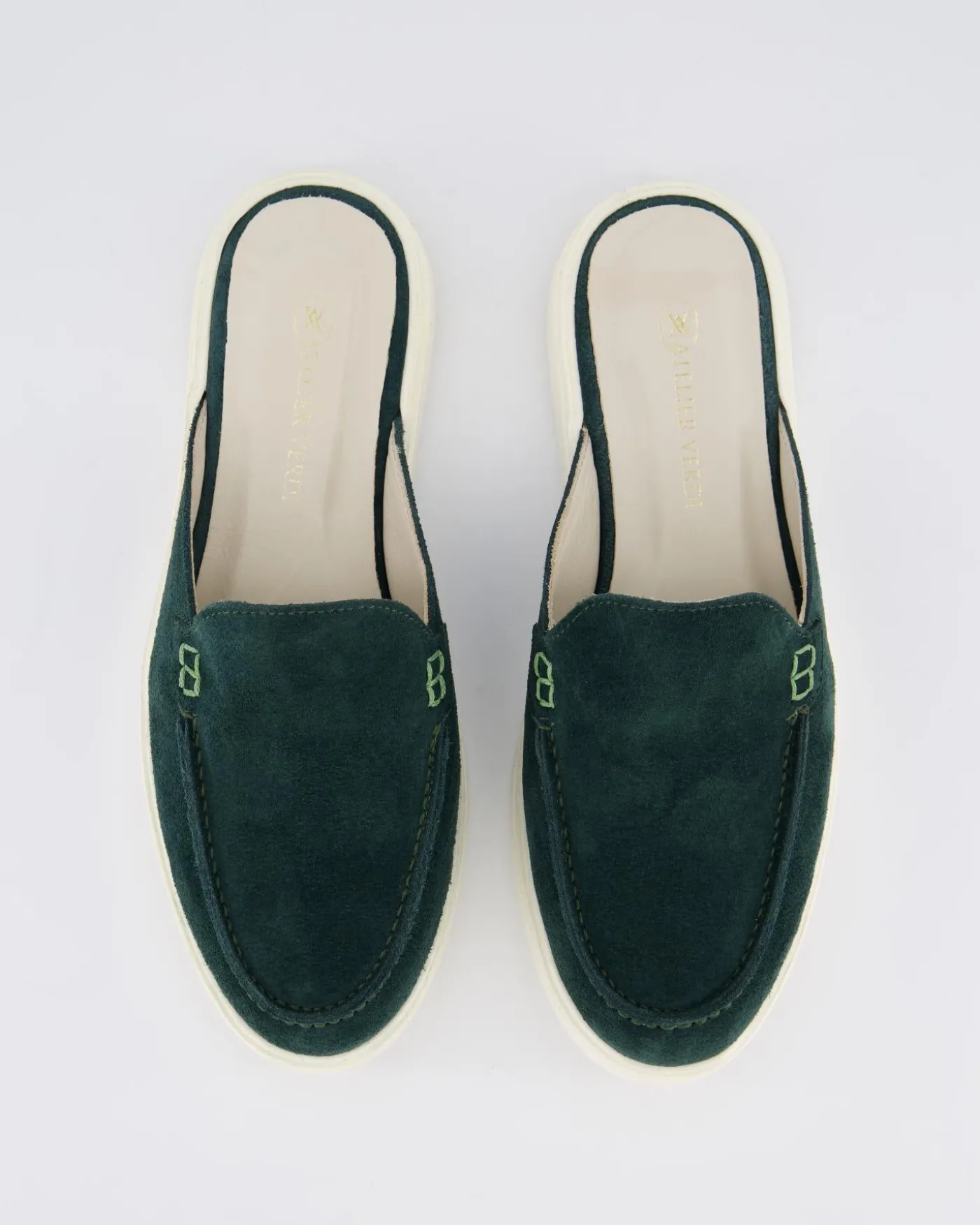 Dames Laura Slip On Sandal Pine Gree