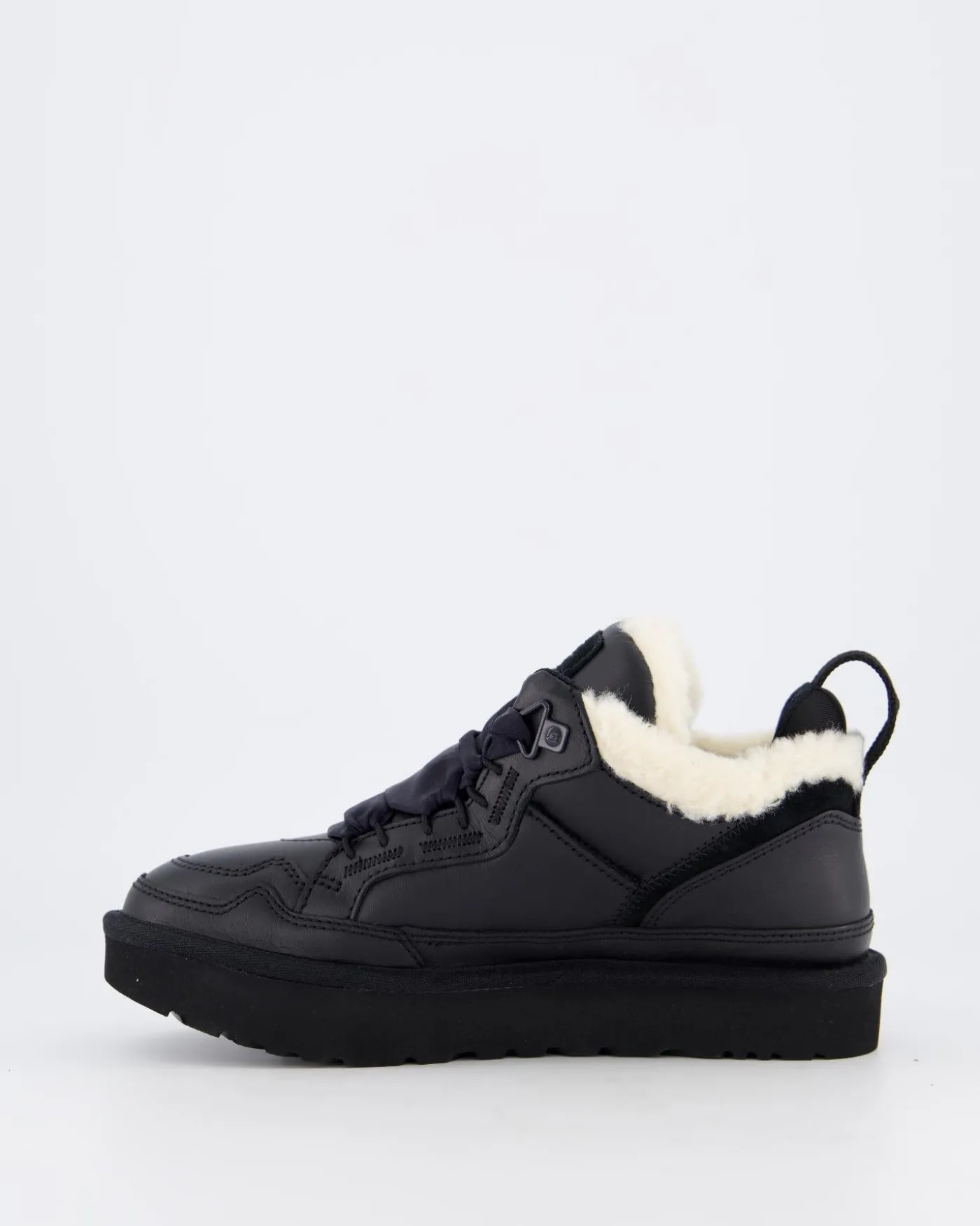 Dames Lowmel Leer Zwart