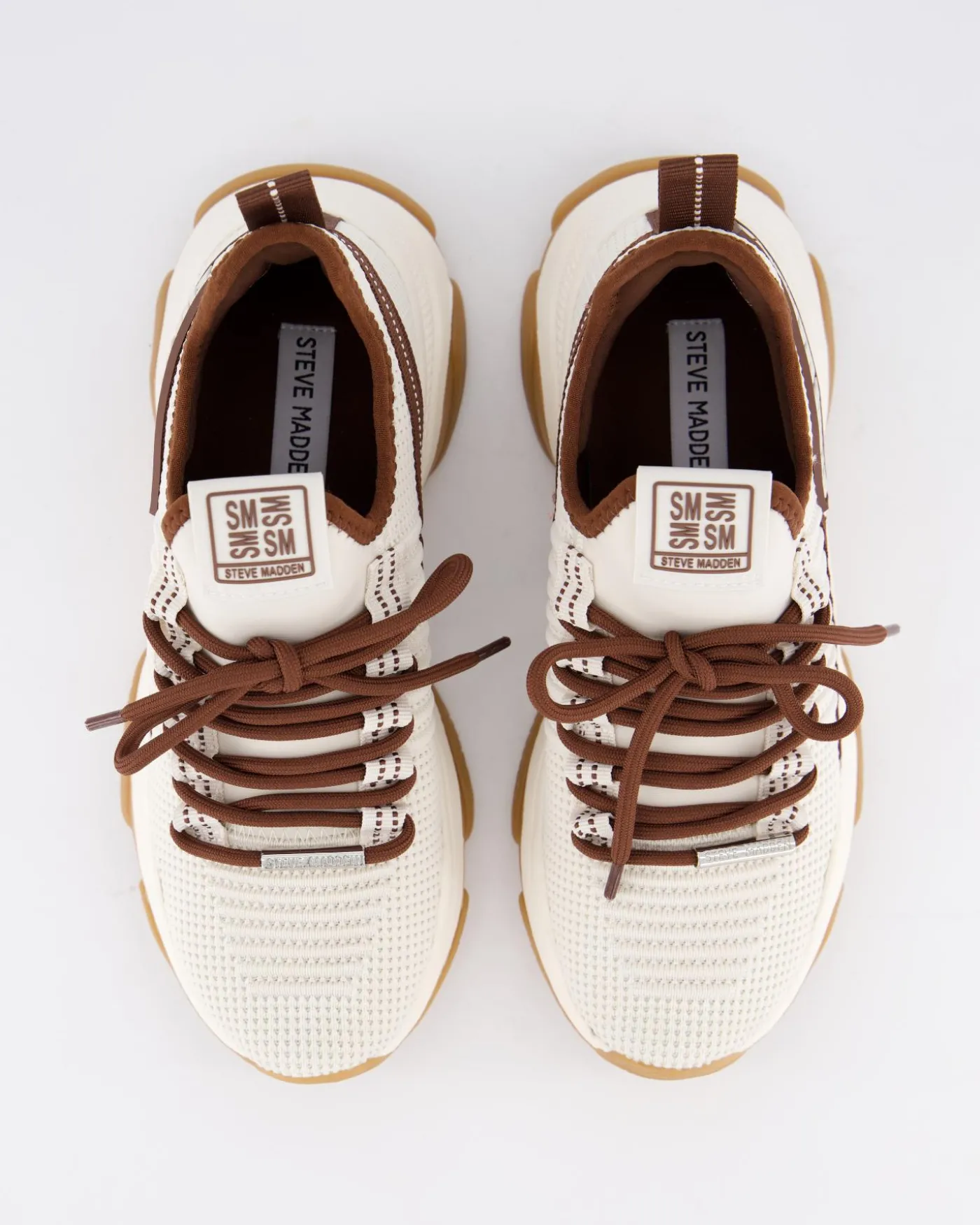 Dames Mac-E Sneaker Wit/Bruin