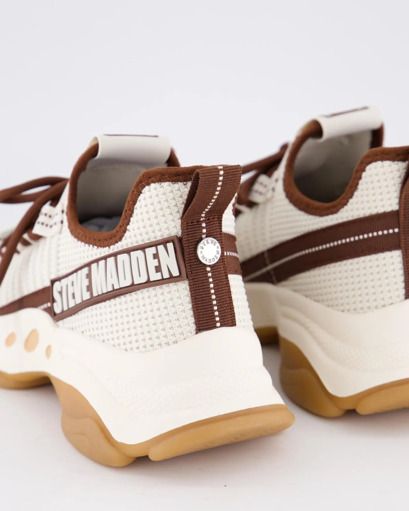 Dames Mac-E Sneaker Wit/Bruin