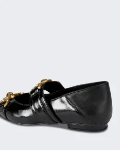 Dames Mansion Point Ballerina Zwart