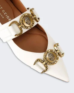 Dames Mansion Point Ballerina Wit