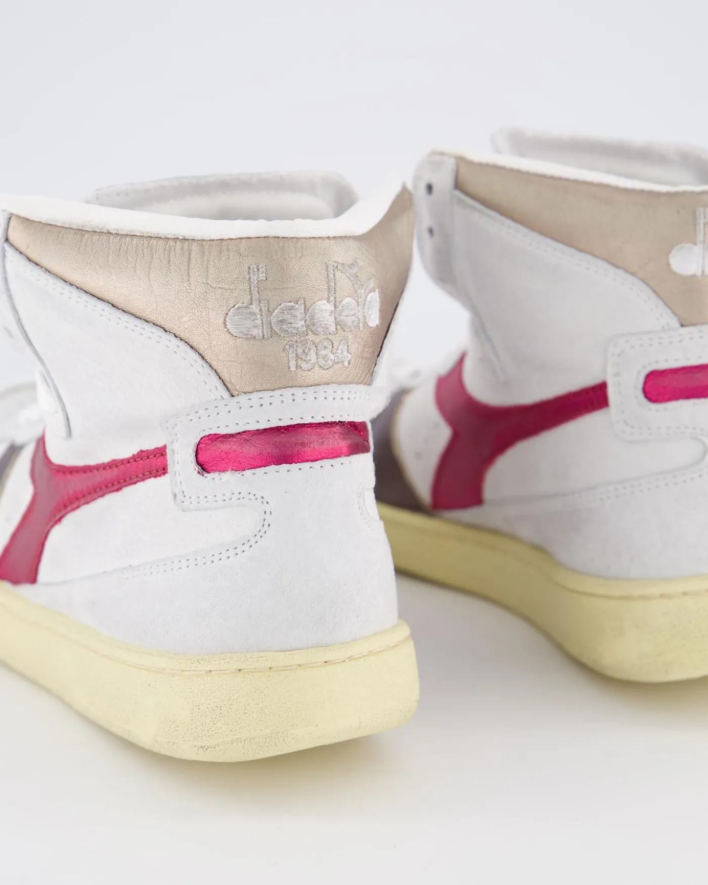Dames Mi Basket Metal White/Fuchsia