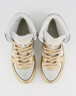 Dames Mi Basket Used Wit/Metallic