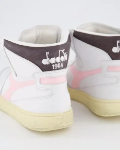 Dames Mi Basket Used Wit/Pink
