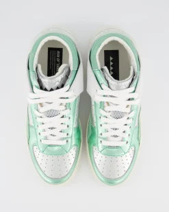 Dames Mid Metal Sneaker Groen