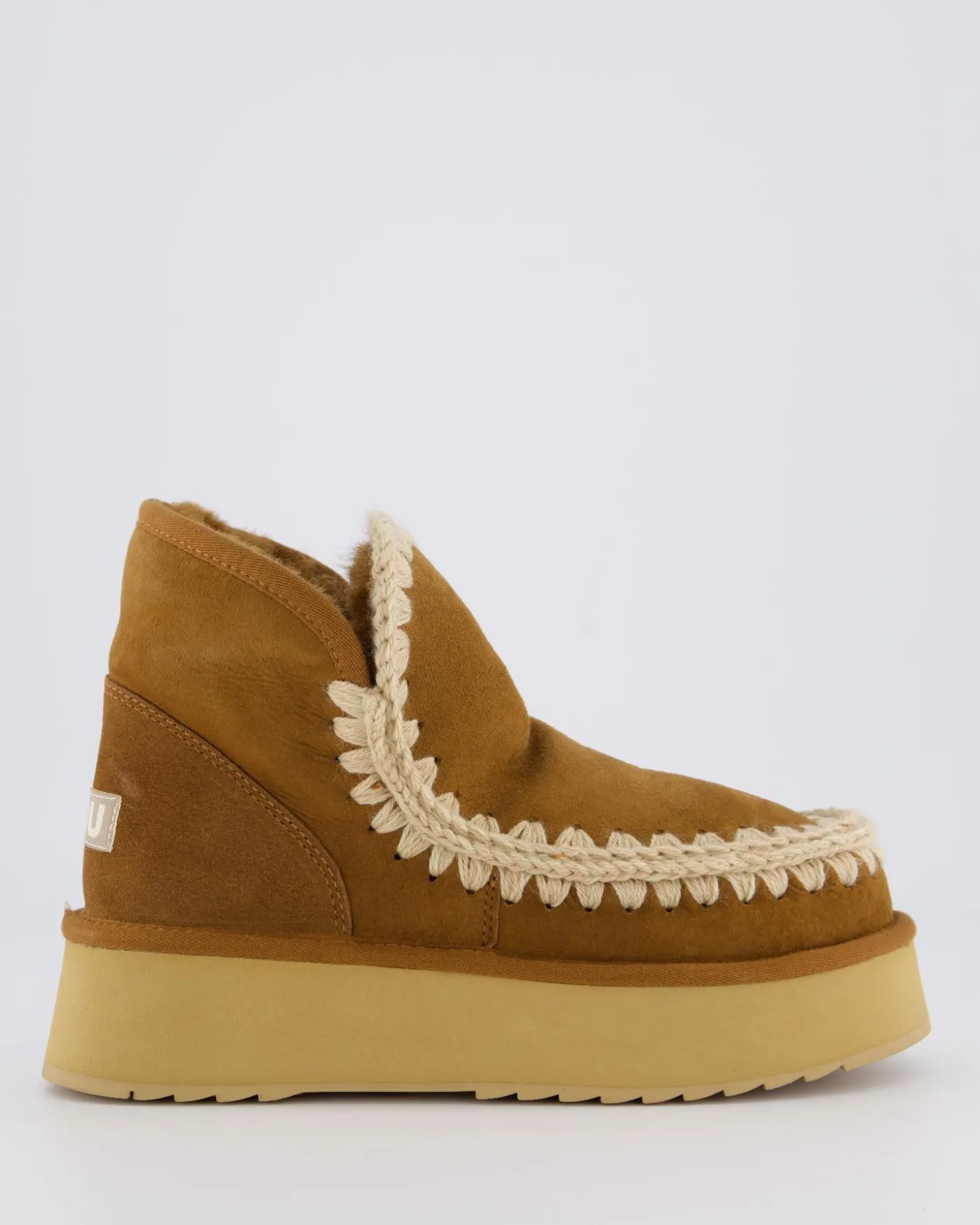 Dames Mini Eskimo Platform Cognac
