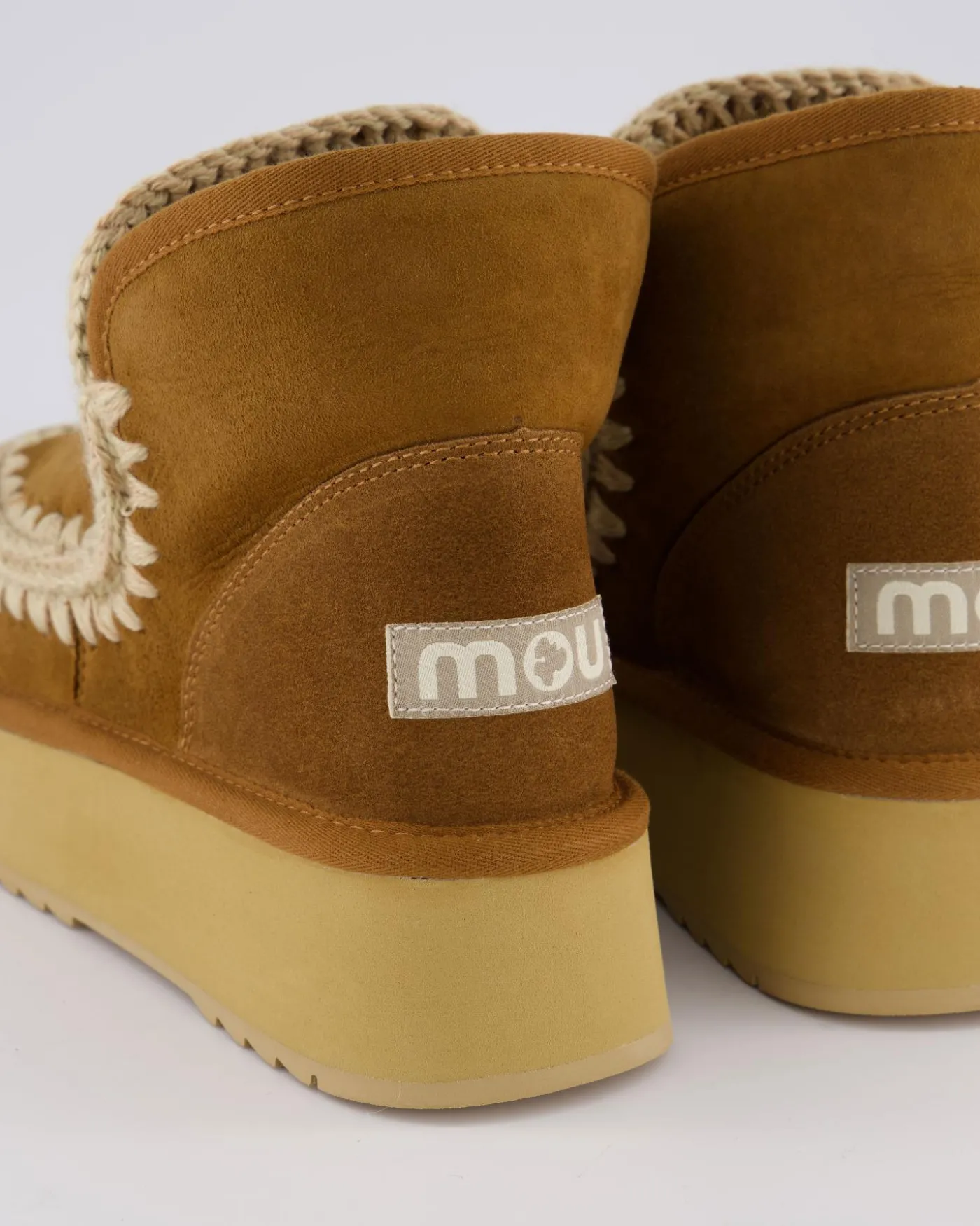 Dames Mini Eskimo Platform Cognac