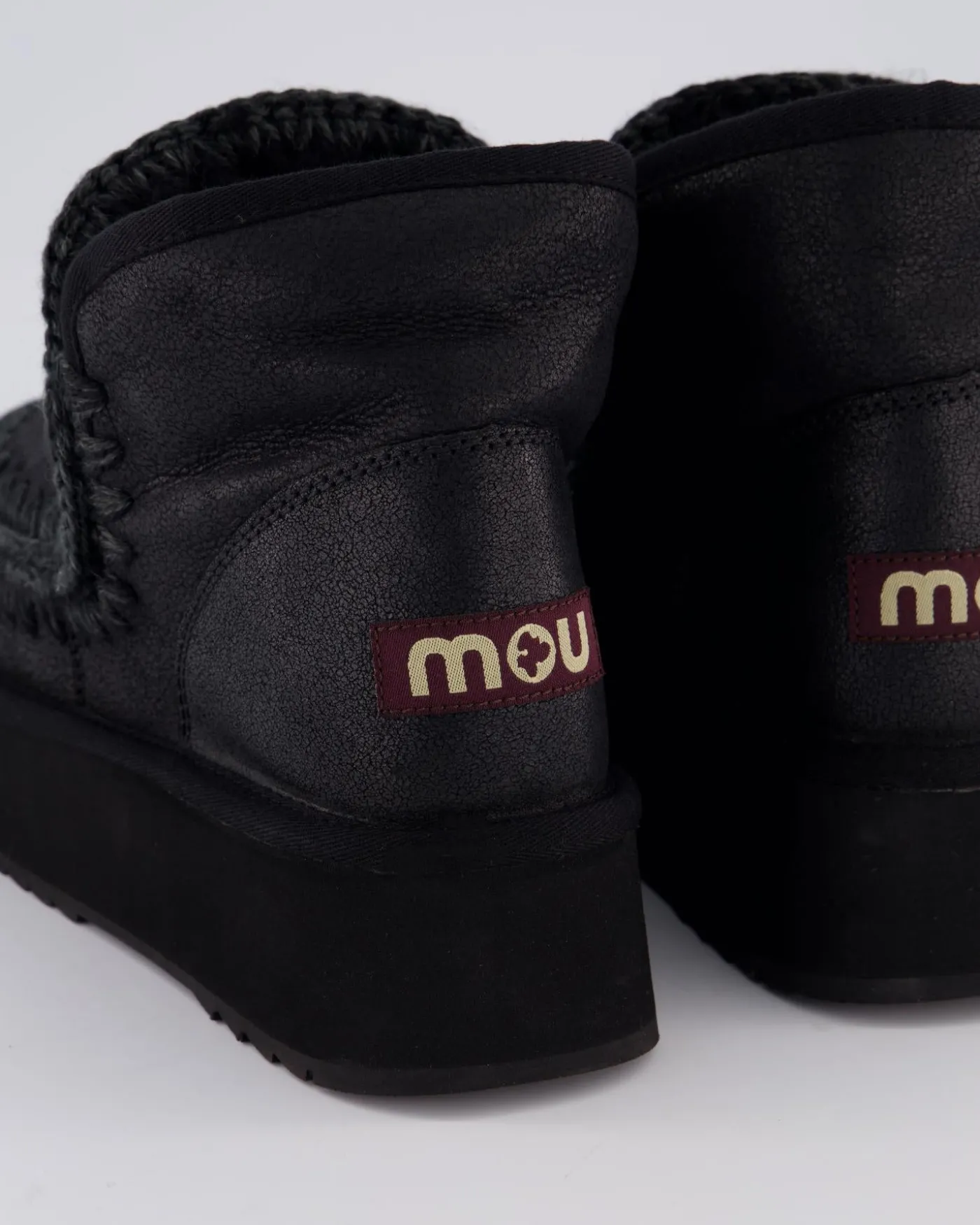Dames Mini Eskimo Platform Zwart