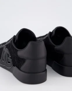 Dames Portofino Logo Sneaker Zwart