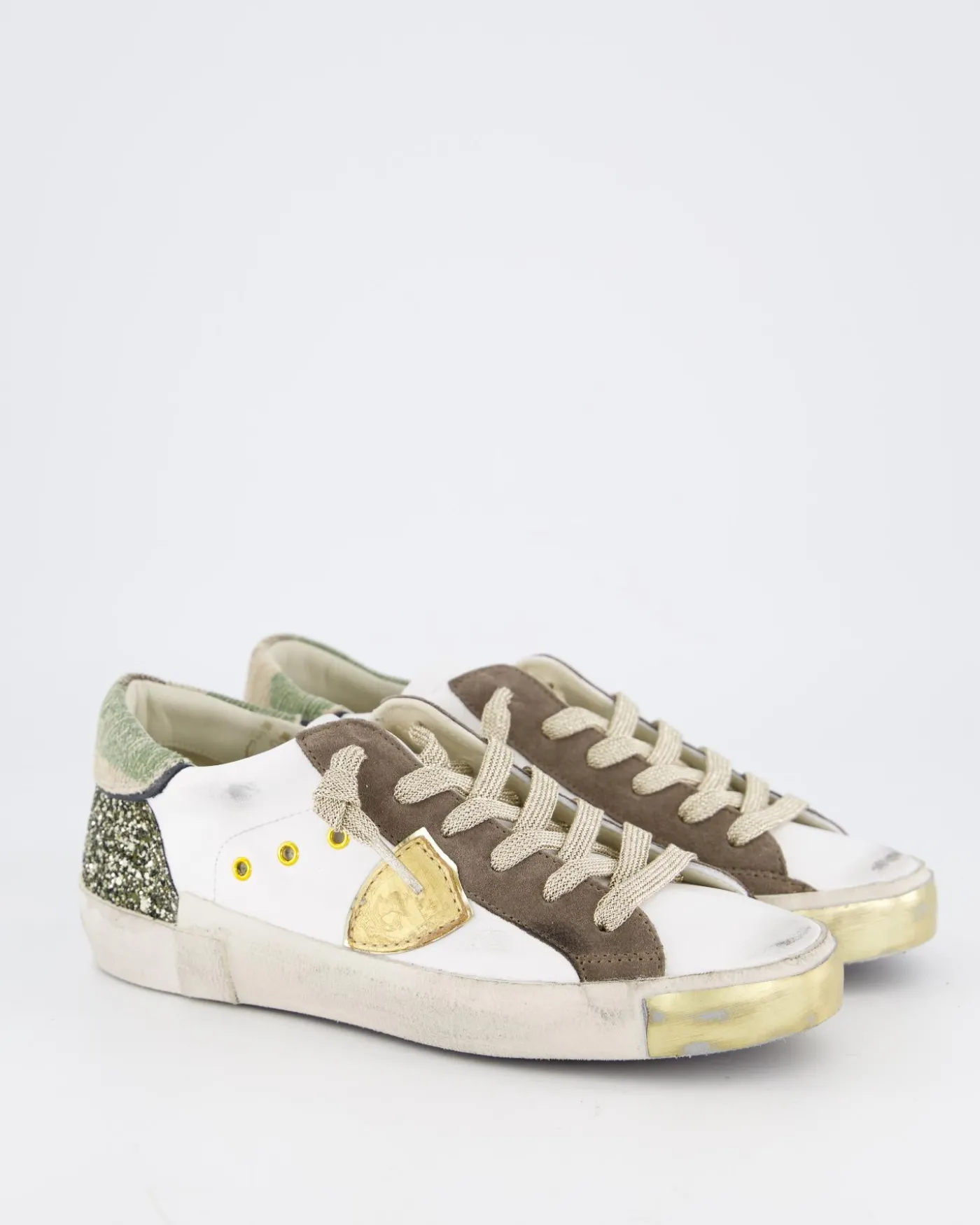Dames Prsx Low Sneaker Wit/Glitter