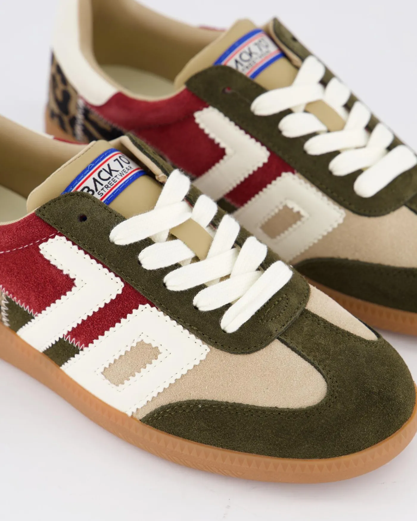 Dames Squid Olive Suede Mix