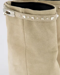 Dames Studded Suede Wedge Boot