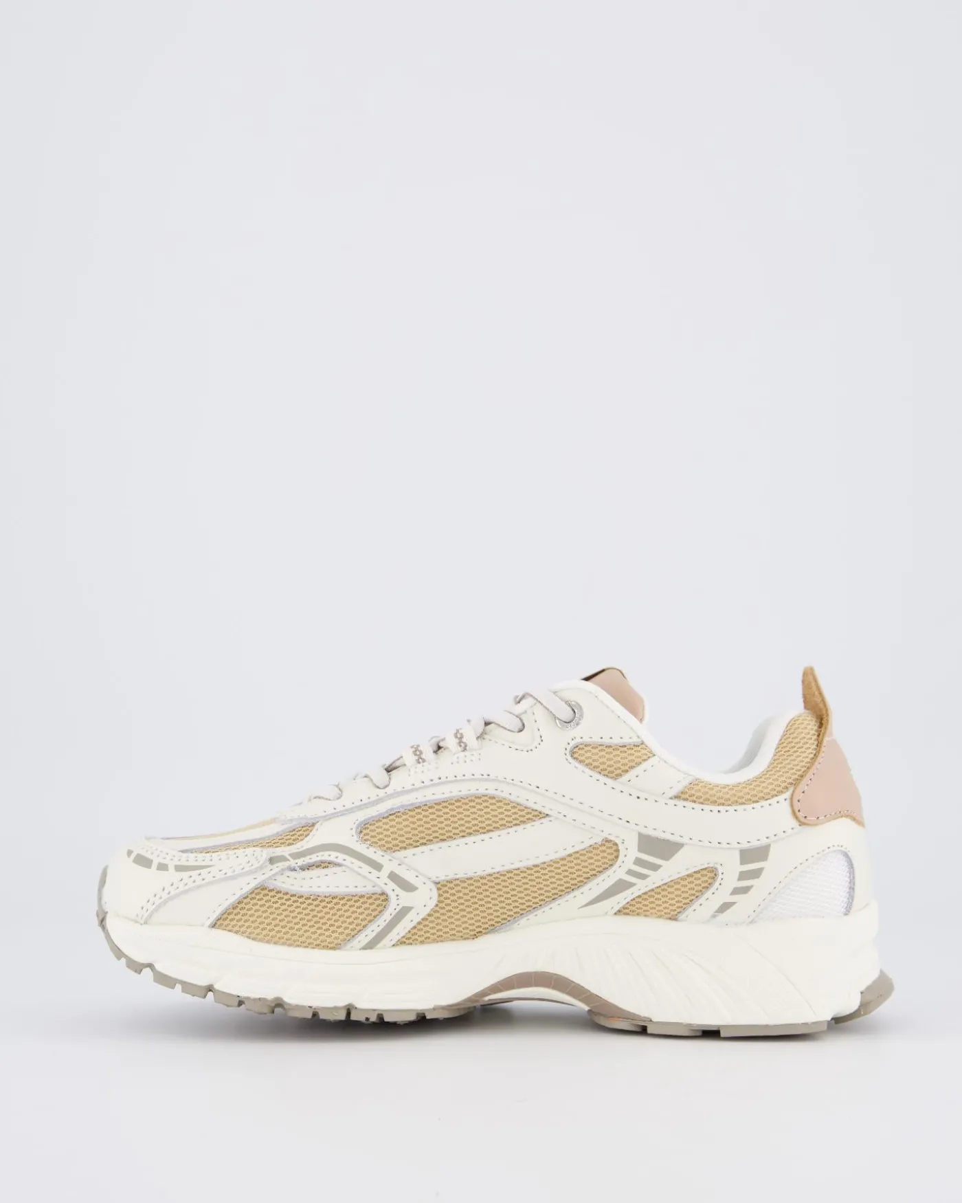 Dames The Re-Run Nappa Wit/Beige
