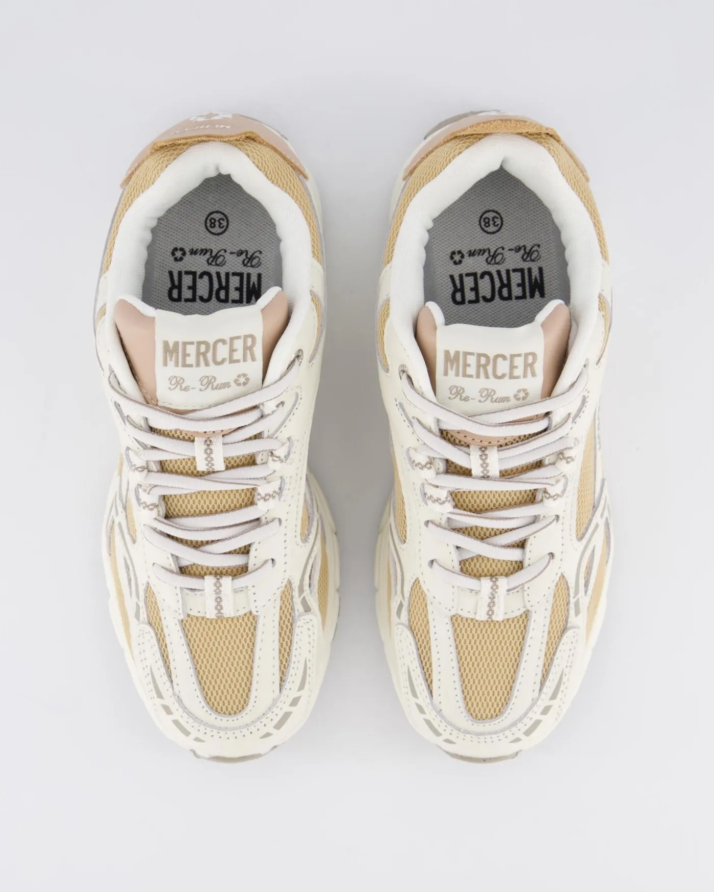 Dames The Re-Run Nappa Wit/Beige