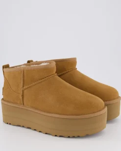 Dames Ultra Mini Platform Chestnut