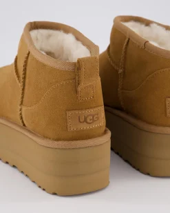 Dames Ultra Mini Platform Chestnut