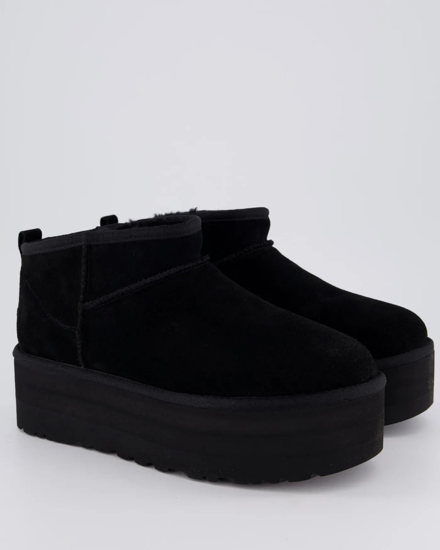 Dames Ultra Mini Platform Zwart