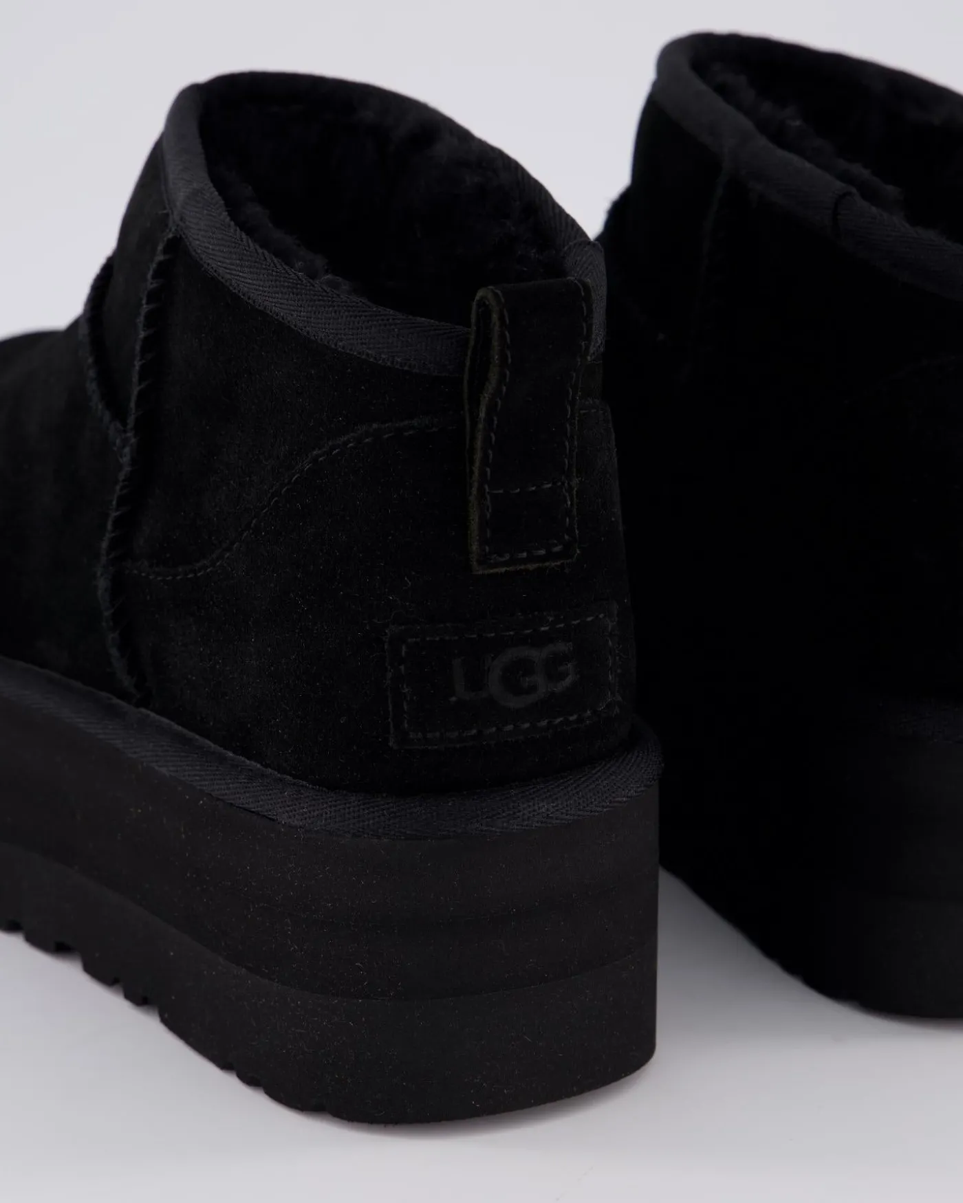 Dames Ultra Mini Platform Zwart
