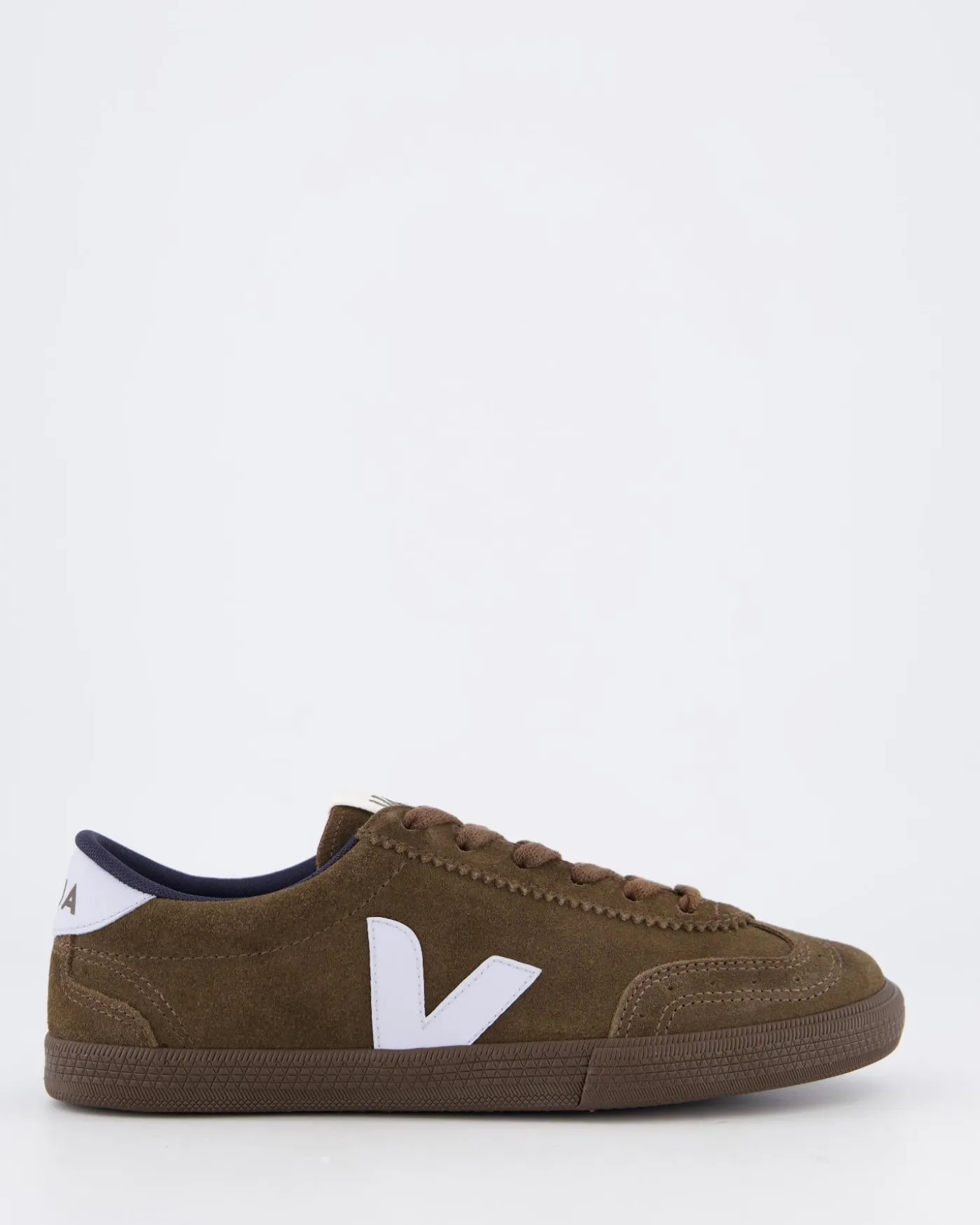 Dames Volley Suede Sneaker Bruin