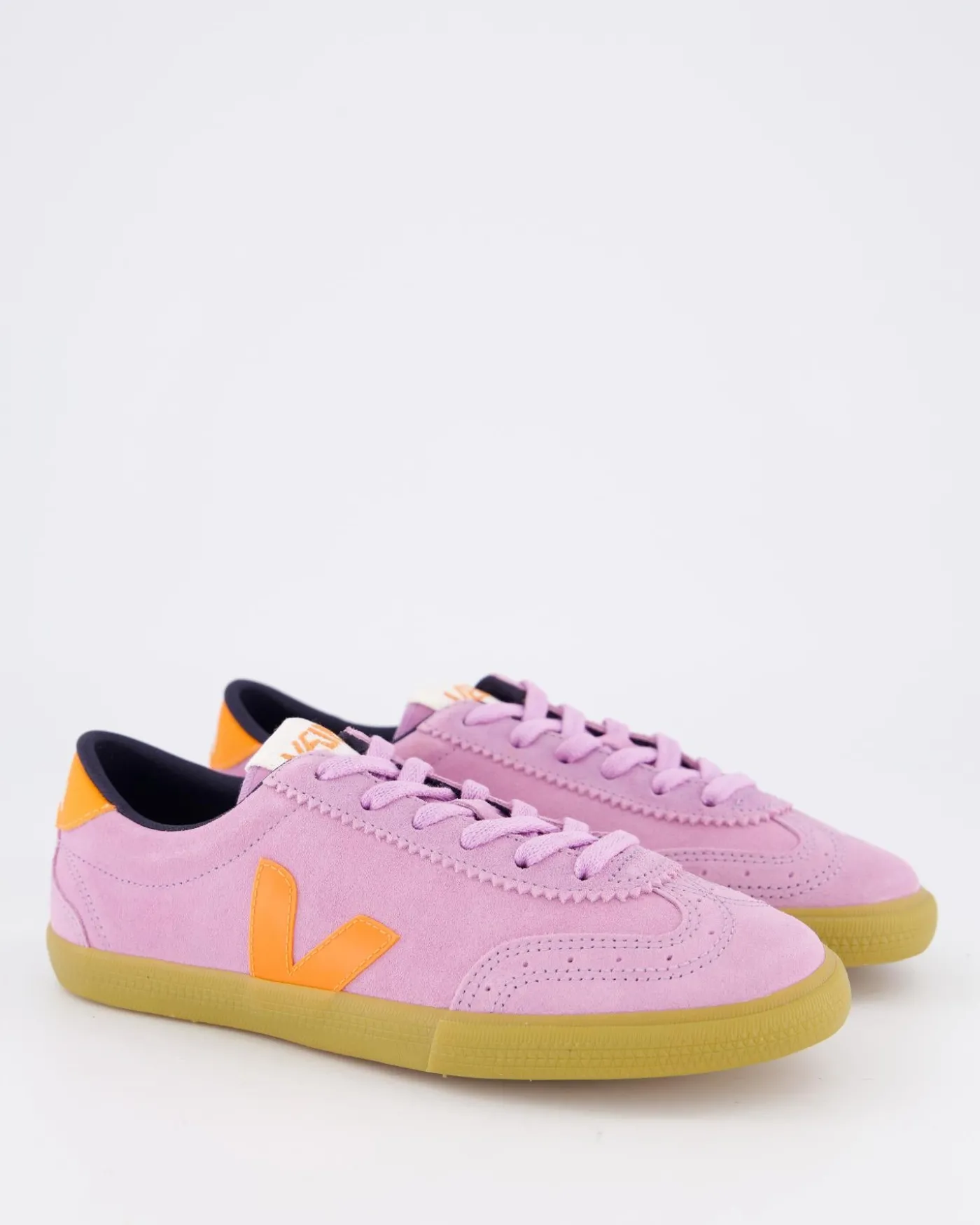 Dames Volley Suede Sneaker Roze