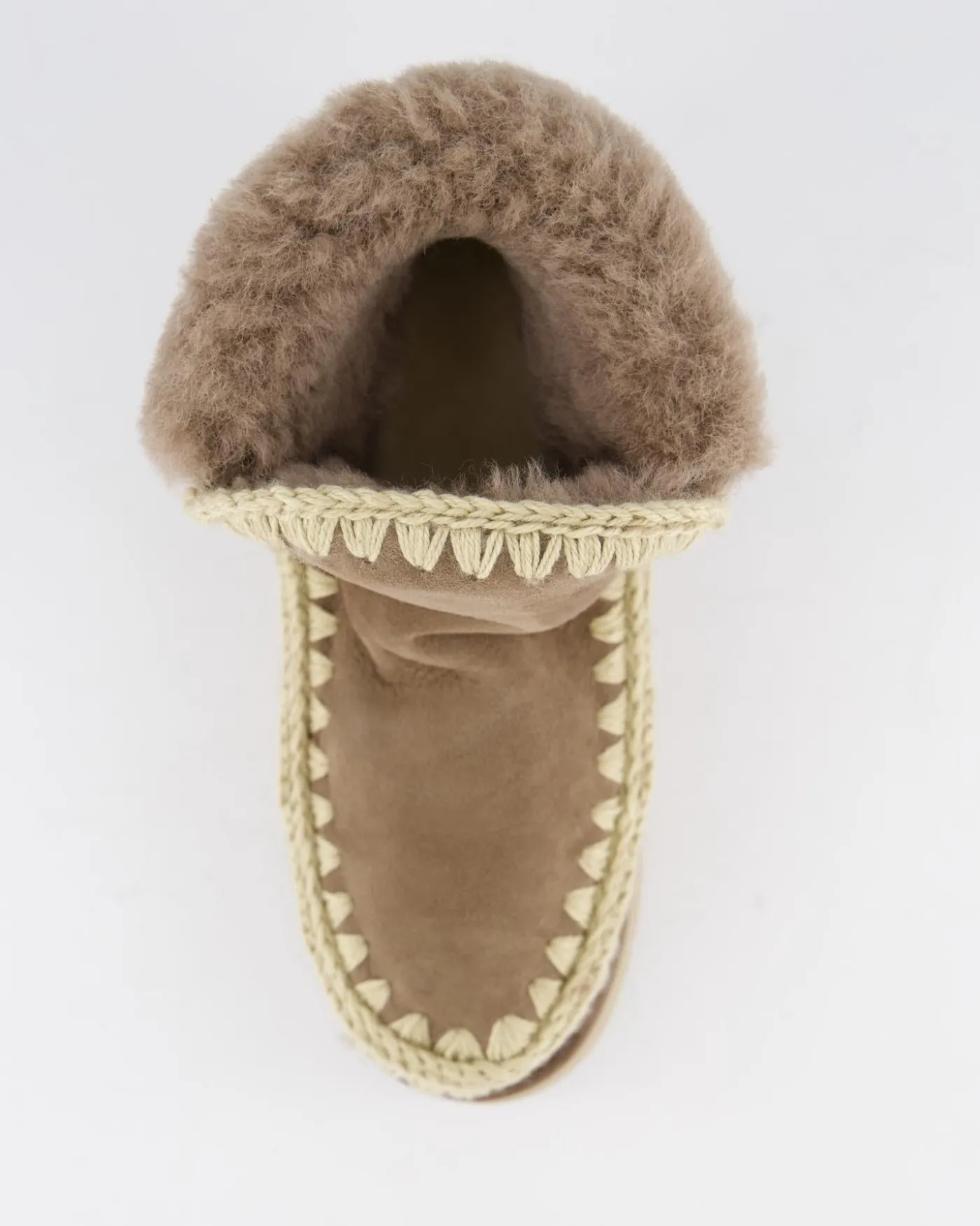 Dames Welt Furry Collar Elephant Gre