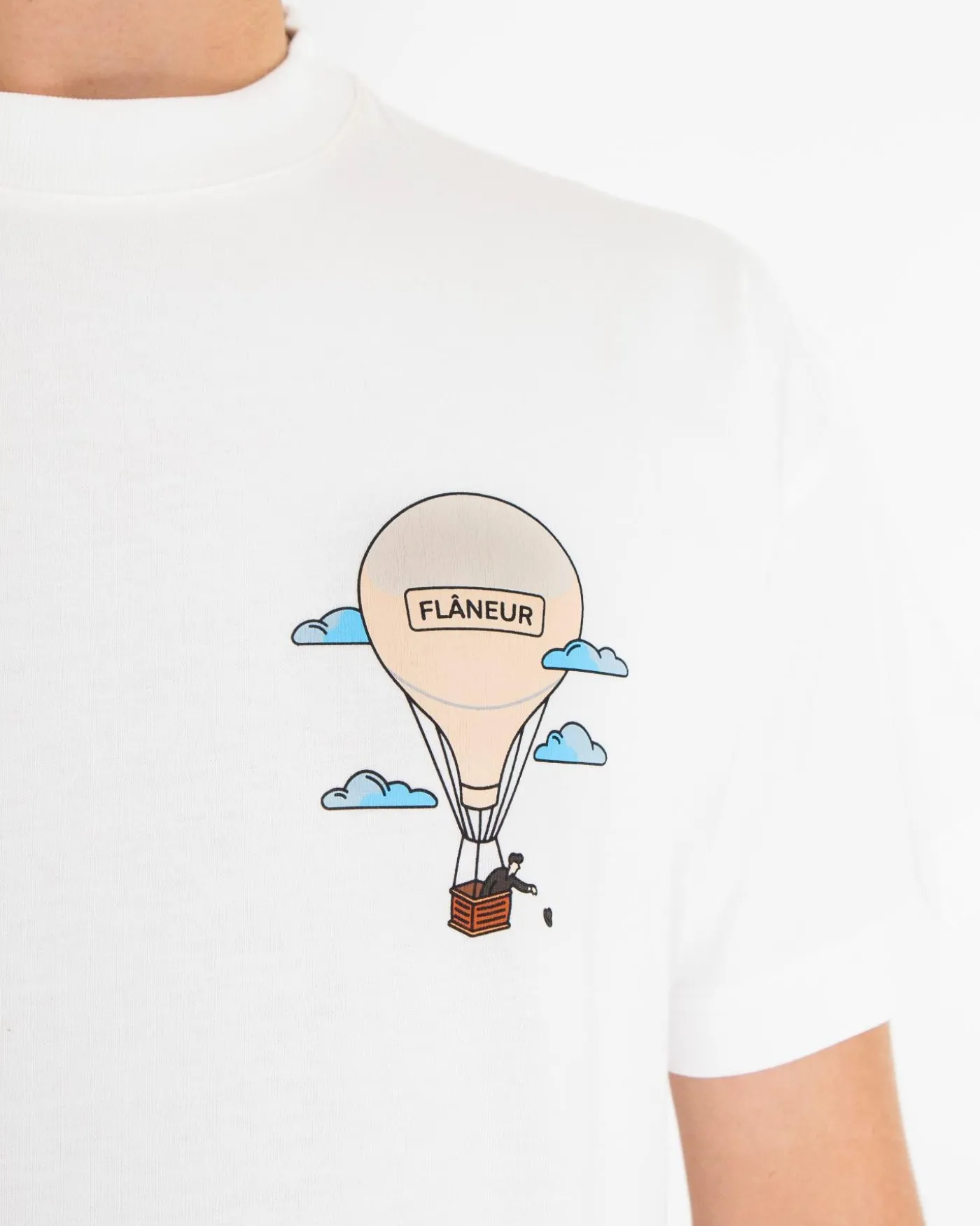 Heren Aéronautique T-Shirt Wit
