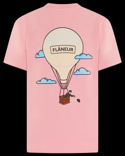 Heren Aéronautique T-Shirt Roze