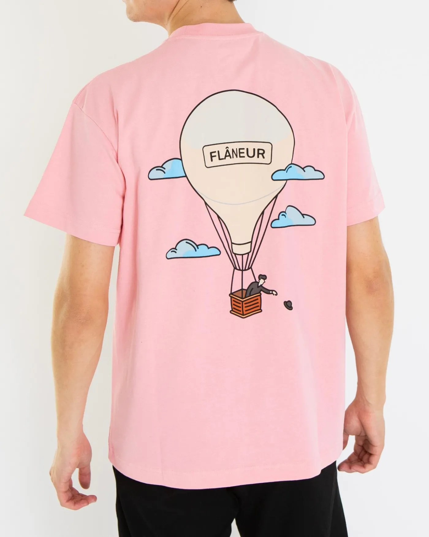 Heren Aéronautique T-Shirt Roze