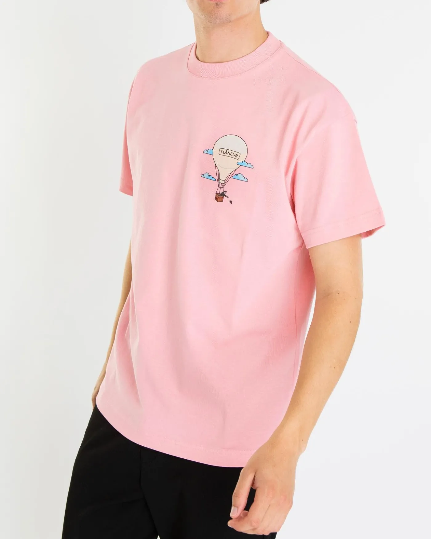 Heren Aéronautique T-Shirt Roze