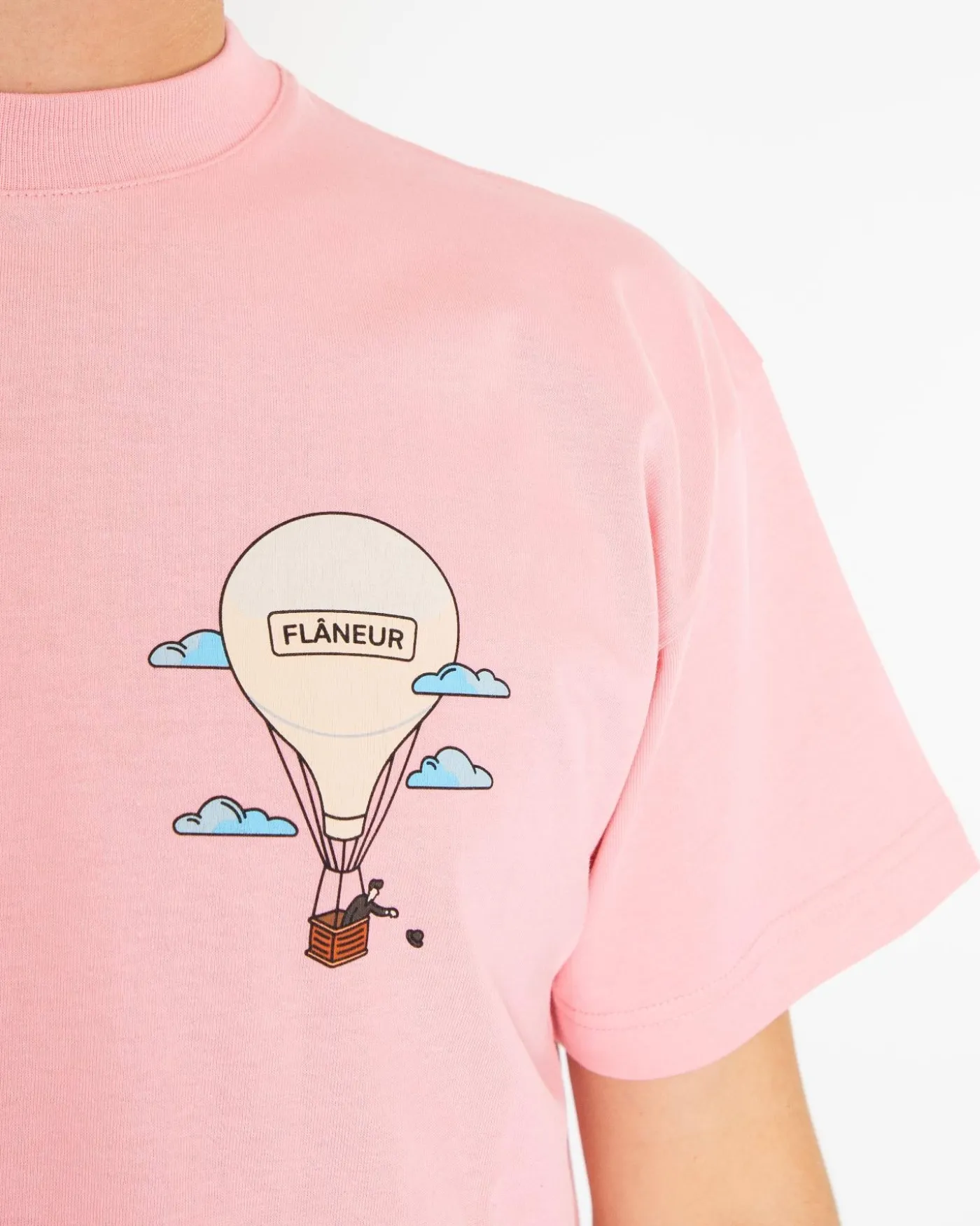 Heren Aéronautique T-Shirt Roze