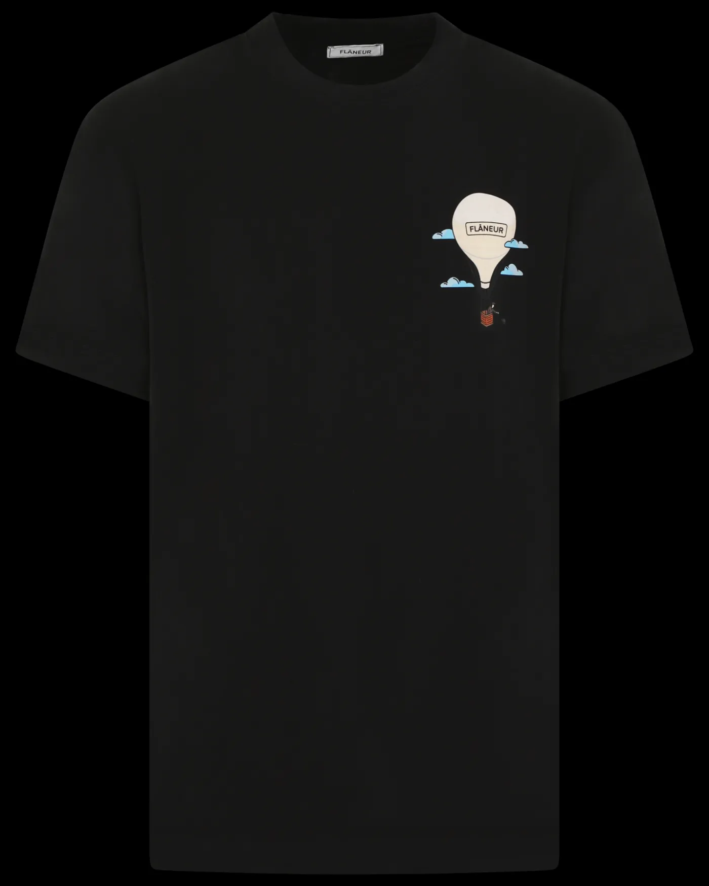 Heren Aéronautique T-Shirt Zwart