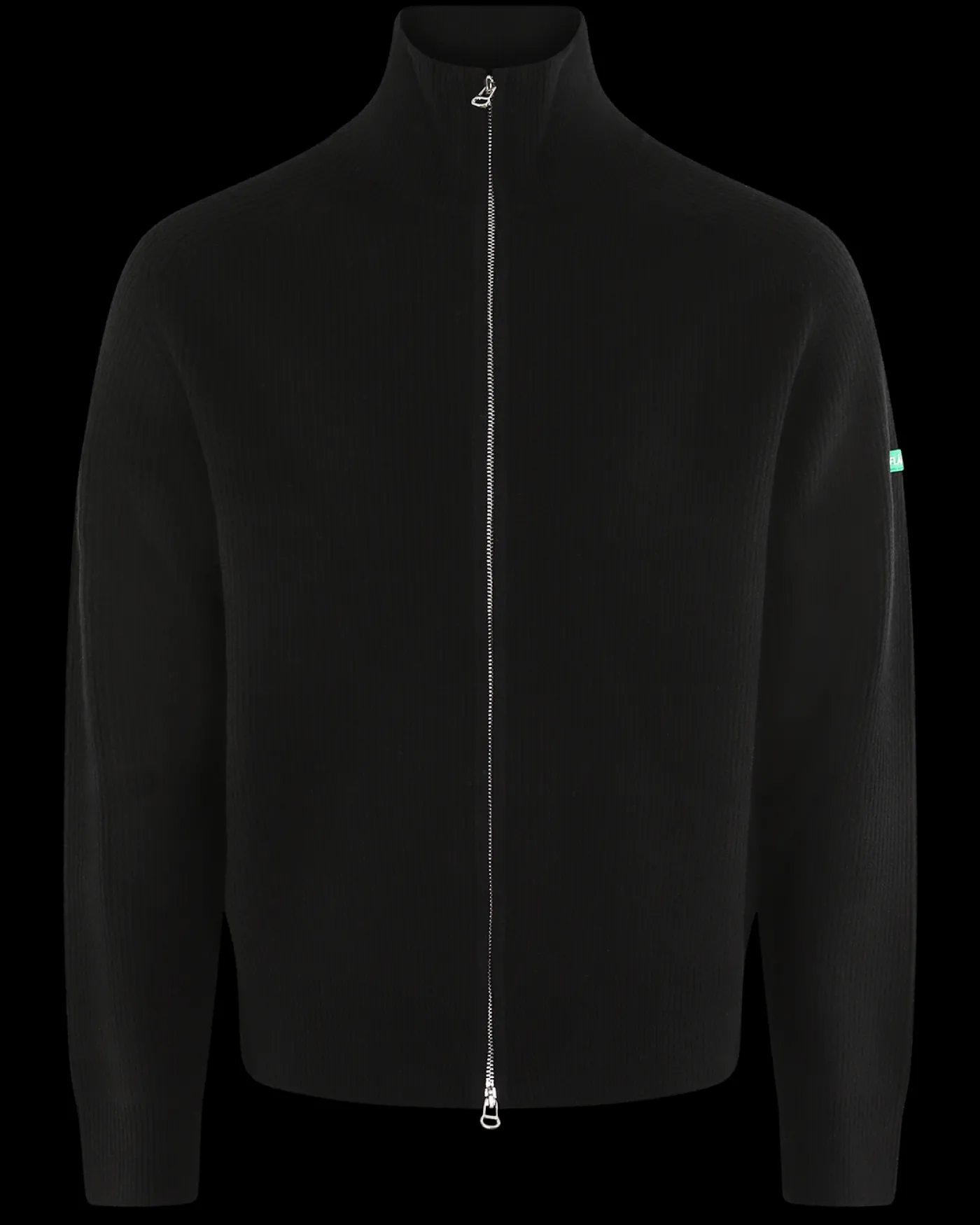 Heren Badge Knit Cardigan Zwart