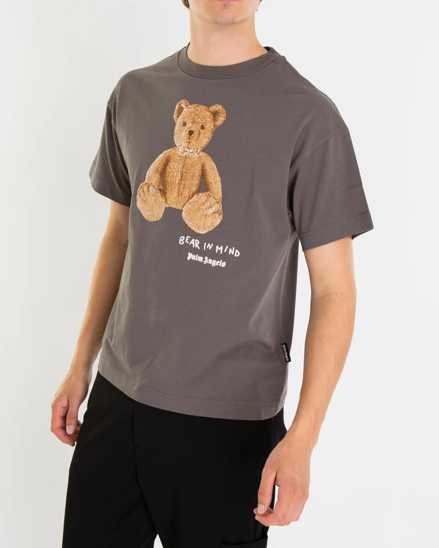 Heren Bear in Mind T-Shirt Grijs
