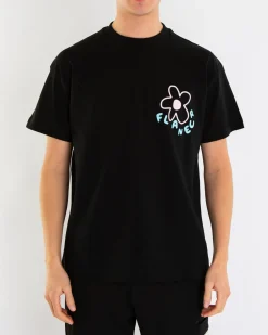 Heren Blossom T-Shirt Zwart/Roze
