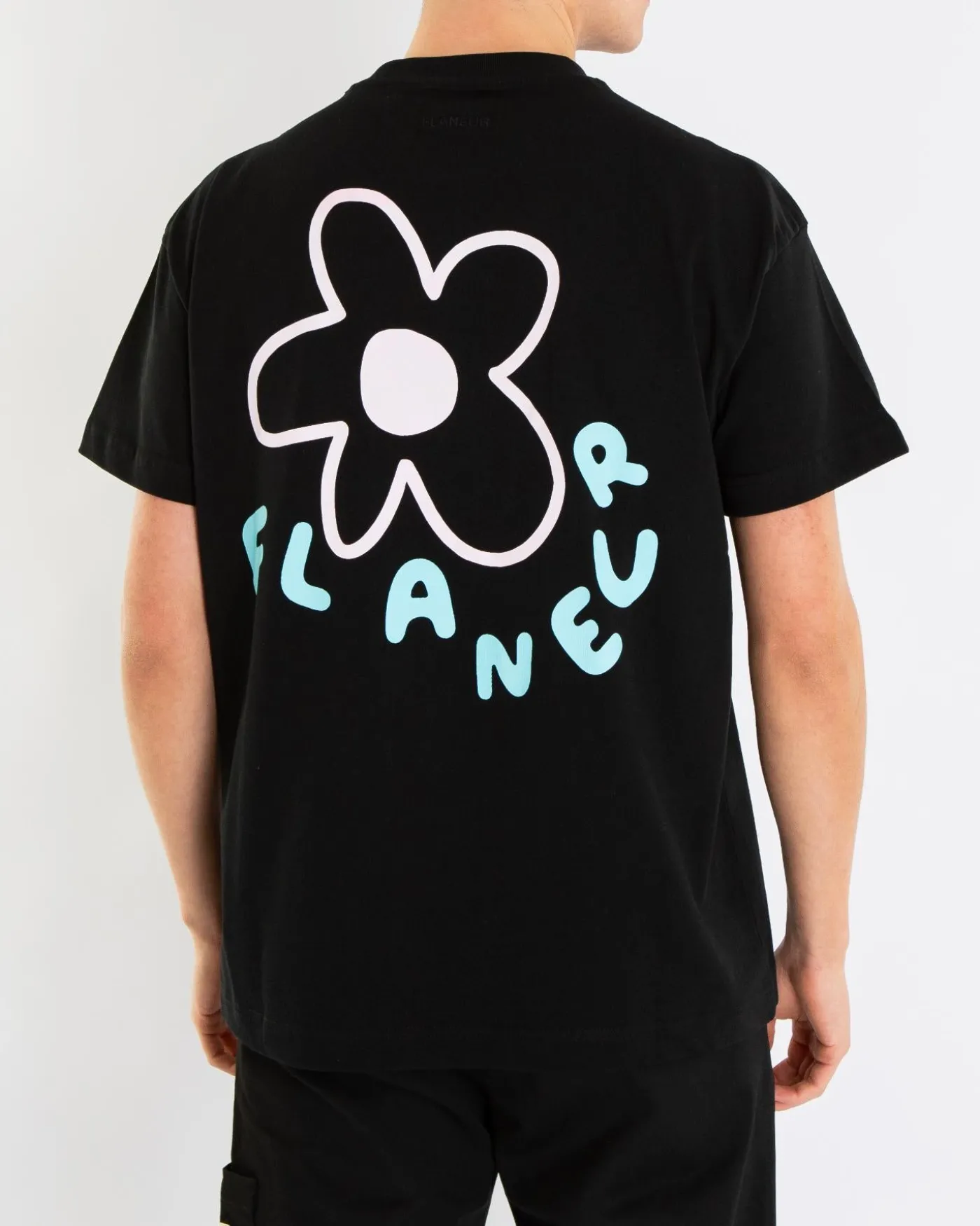Heren Blossom T-Shirt Zwart/Roze