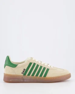 Heren Boxer Sneaker Beige/Groen