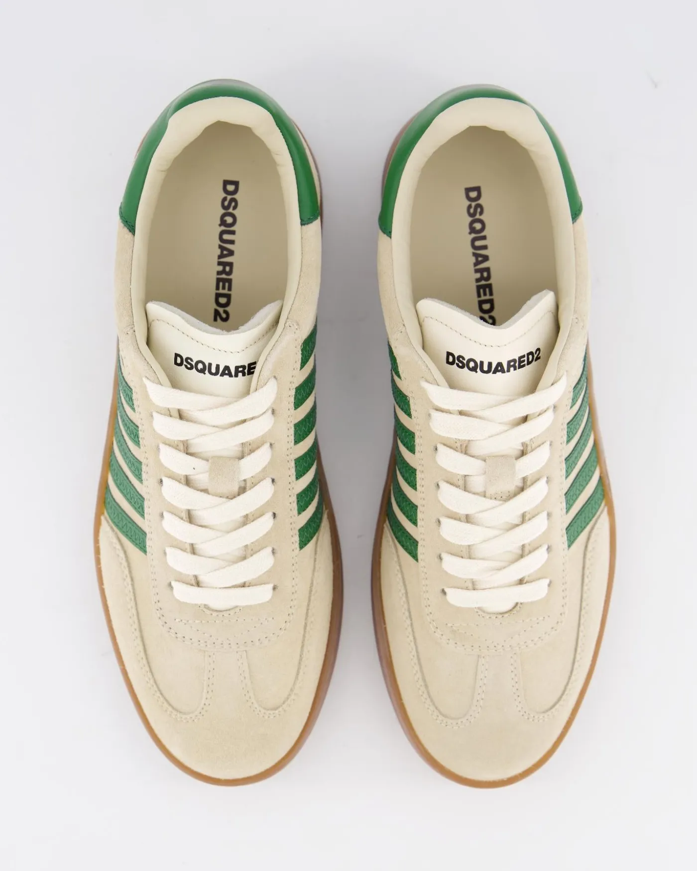 Heren Boxer Sneaker Beige/Groen