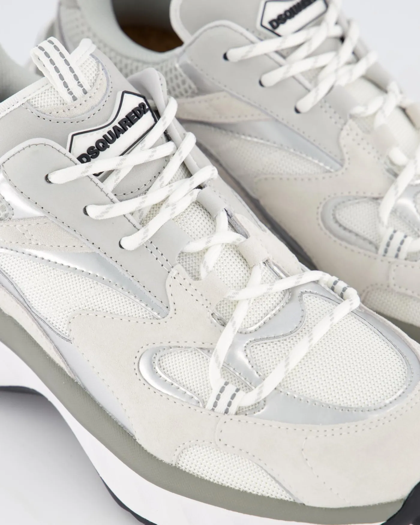 Heren Bubble Sneaker Wit/Grijs