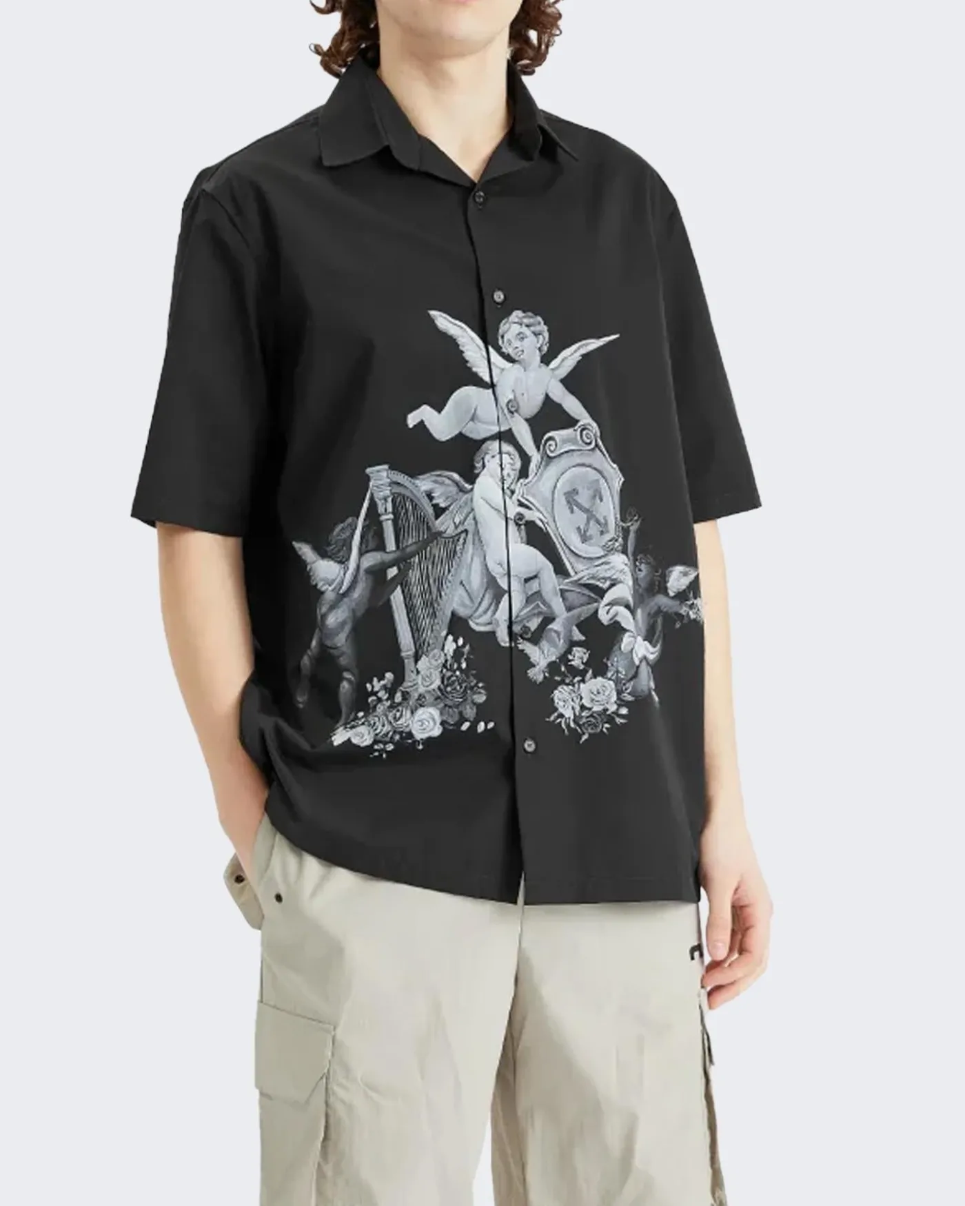 Heren Business Quote Shirt Zwart