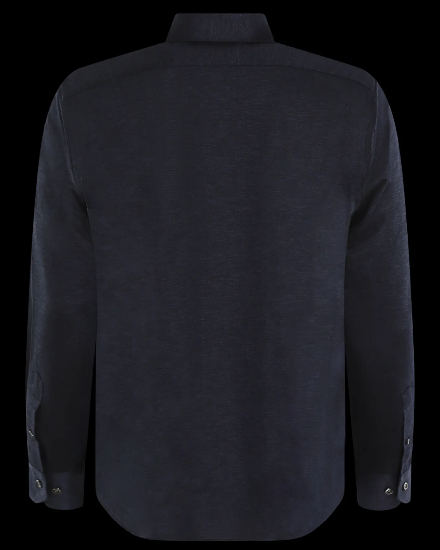 Heren Buttoned Knitshirt Blauw
