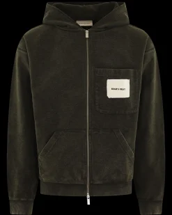 Heren Chest Pocket Zipper Hoodie